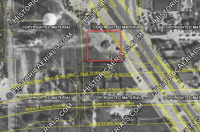Dipsey Doodle - 1951 Aerial Of Royal Oak Location (newer photo)